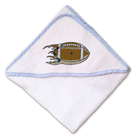 Baby Hooded Towel Shredded Football Embroidery Kids Bath Robe Cotton - Cute Rascals