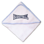 Baby Hooded Towel Basketball Letters Embroidery Kids Bath Robe Cotton - Cute Rascals