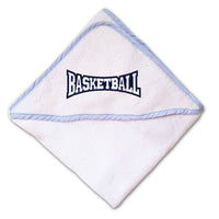 Baby Hooded Towel Basketball Letters Embroidery Kids Bath Robe Cotton - Cute Rascals