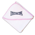 Baby Hooded Towel Basketball Letters Embroidery Kids Bath Robe Cotton