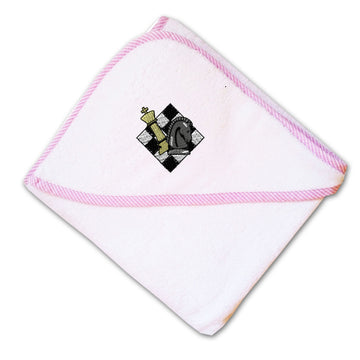 Baby Hooded Towel Game Chess Logo Embroidery Kids Bath Robe Cotton