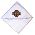 Baby Hooded Towel Sport Basketball B-Ball C Embroidery Kids Bath Robe Cotton