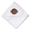 Baby Hooded Towel Sport Basketball B-Ball C Embroidery Kids Bath Robe Cotton