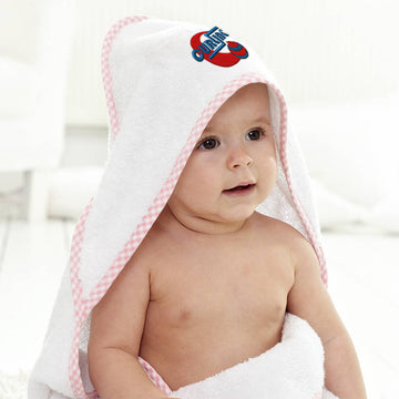 Baby Hooded Towel Curling Embroidery Kids Bath Robe Cotton