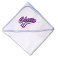 Baby Hooded Towel Sport Cheerleader Cheer E Embroidery Kids Bath Robe Cotton