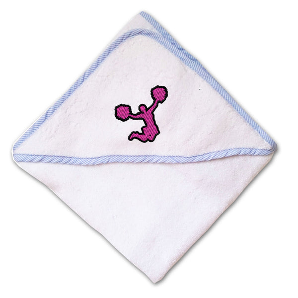 Baby Hooded Towel Sport Cheerleader Jump C Embroidery Kids Bath Robe Cotton - Cute Rascals