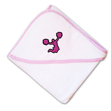 Baby Hooded Towel Sport Cheerleader Jump C Embroidery Kids Bath Robe Cotton