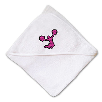 Baby Hooded Towel Sport Cheerleader Jump C Embroidery Kids Bath Robe Cotton