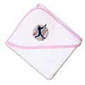 Baby Hooded Towel Sport Baseball Player B Embroidery Kids Bath Robe Cotton