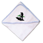 Baby Hooded Towel Sport Hiking Mountain Logo D Embroidery Kids Bath Robe Cotton - Cute Rascals