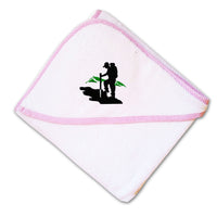 Baby Hooded Towel Sport Hiking Mountain Logo D Embroidery Kids Bath Robe Cotton - Cute Rascals