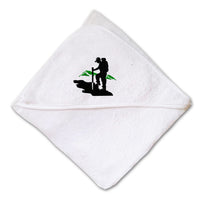 Baby Hooded Towel Sport Hiking Mountain Logo D Embroidery Kids Bath Robe Cotton - Cute Rascals