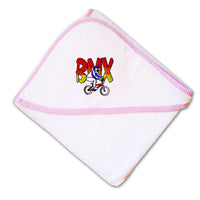 Baby Hooded Towel Sport Bmx Bike Logo Embroidery Kids Bath Robe Cotton - Cute Rascals