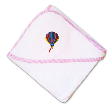 Baby Hooded Towel Balloon Embroidery Kids Bath Robe Cotton