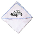 Baby Hooded Towel Classic German Car Embroidery Kids Bath Robe Cotton - Cute Rascals