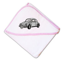 Baby Hooded Towel Classic German Car Embroidery Kids Bath Robe Cotton - Cute Rascals