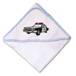 Baby Hooded Towel Police Car Embroidery Kids Bath Robe Cotton - Cute Rascals