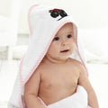 Baby Hooded Towel Big Foot Truck Embroidery Kids Bath Robe Cotton