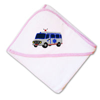 Baby Hooded Towel Paramedic Van Embroidery Kids Bath Robe Cotton - Cute Rascals