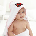 Baby Hooded Towel Red Sport Car Embroidery Kids Bath Robe Cotton - Cute Rascals