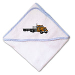 Baby Hooded Towel Flatbed Truck A Embroidery Kids Bath Robe Cotton - Cute Rascals