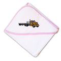 Baby Hooded Towel Flatbed Truck A Embroidery Kids Bath Robe Cotton