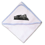 Baby Hooded Towel Train D-6-0 Embroidery Kids Bath Robe Cotton - Cute Rascals