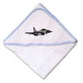 Baby Hooded Towel F-16 Fighting Falcon Embroidery Kids Bath Robe Cotton