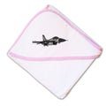 Baby Hooded Towel F-16 Fighting Falcon Embroidery Kids Bath Robe Cotton