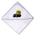 Baby Hooded Towel Semi Embroidery Kids Bath Robe Cotton