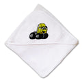 Baby Hooded Towel Semi Embroidery Kids Bath Robe Cotton