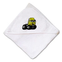 Baby Hooded Towel Semi Embroidery Kids Bath Robe Cotton - Cute Rascals