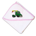 Baby Hooded Towel Racing Semi Embroidery Kids Bath Robe Cotton