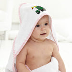 Baby Hooded Towel Racing Semi Embroidery Kids Bath Robe Cotton - Cute Rascals