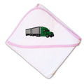 Baby Hooded Towel Freight Truck Embroidery Kids Bath Robe Cotton