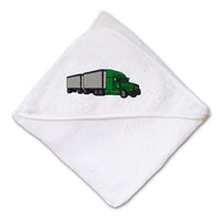 Baby Hooded Towel Freight Truck Embroidery Kids Bath Robe Cotton - Cute Rascals